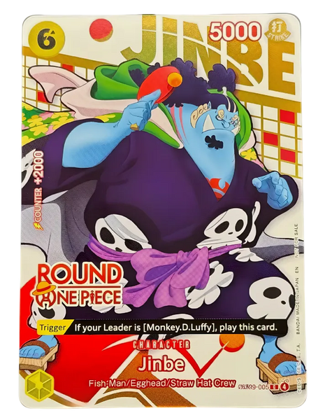 Round1 x One Piece Collab Promo Card — Jinbe (Limited Edition) - English